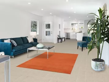 Orange Wool Gabbeh Modern Oriental Rug 5x6