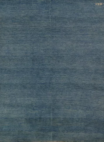 Striped Blue Gabbeh Modern Oriental Rug 5x6