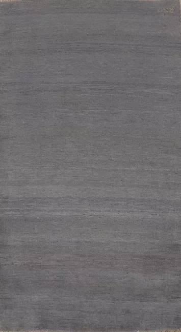 Gray Blue Handmade Gabbeh Oriental Rug 3x6