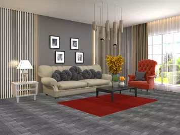 Handmade Gabbeh Modern Wool Accent Rug 4x6