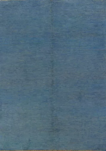 Blue Gabbeh Modern Wool Accent Rug 4x6