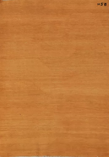 Orange Gabbeh Modern Wool Accent Rug 4x6