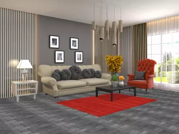 Handmade Gabbeh Modern Wool Accent Rug 4x6