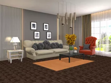 Handmade Gabbeh Modern Wool Accent Rug 4x6