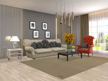 Modern Wool Gabbeh Oriental Area Rug 6x10