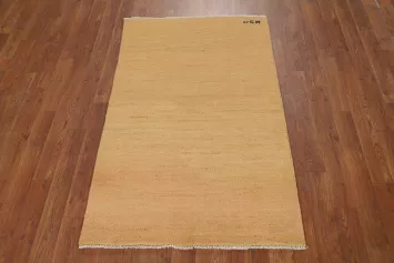 Modern Wool Gabbeh Oriental Accent Rug 3x4