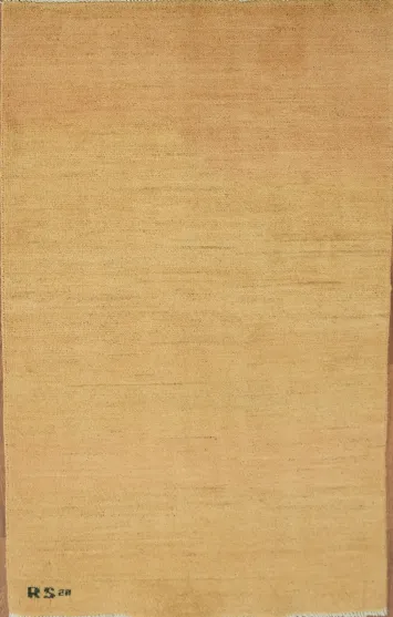 Modern Wool Gabbeh Oriental Accent Rug 3x4