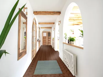 Teal Gabbeh Wool Accent Rug 3x4