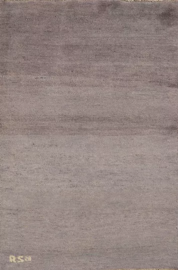 Modern Wool Gabbeh Oriental Accent Rug 3x4