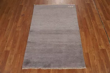 Modern Wool Gabbeh Oriental Accent Rug 3x4