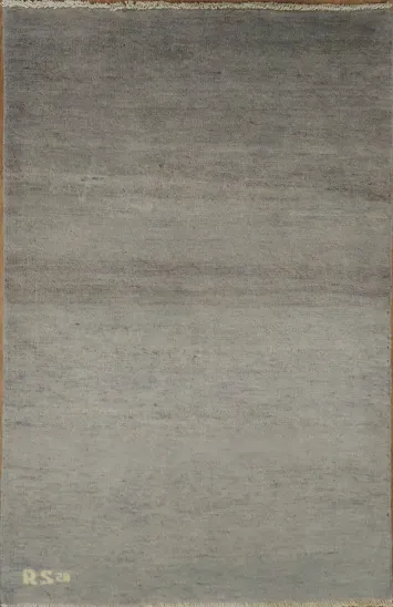 Modern Wool Gabbeh Oriental Accent Rug 3x4