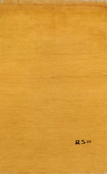 Modern Yellow Gabbeh Oriental Foyer Rug 3x5