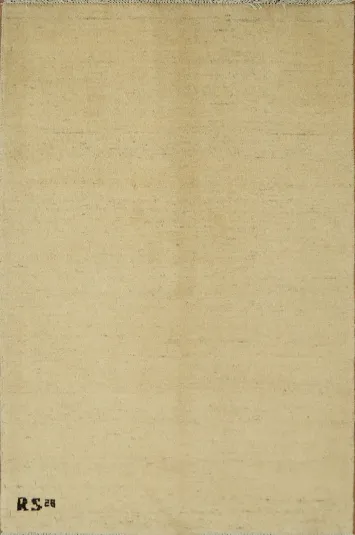 Modern Wool Gabbeh Oriental Accent Rug 3x4