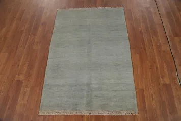 Modern Wool Gabbeh Oriental Accent Rug 3x4