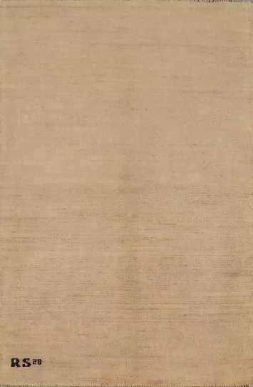 Modern Wool Gabbeh Oriental Accent Rug 3x4