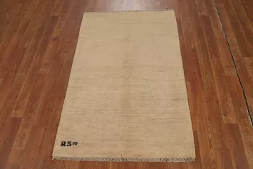 Modern Wool Gabbeh Oriental Accent Rug 3x4