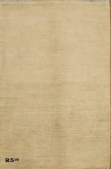 Modern Wool Gabbeh Oriental Accent Rug 3x4