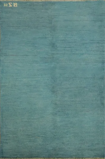 Blue Handmade Gabbeh Oriental Accent Rug 3x4