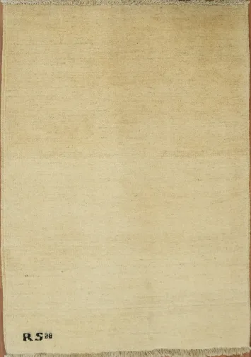 Modern Wool Gabbeh Oriental Accent Rug 3x4