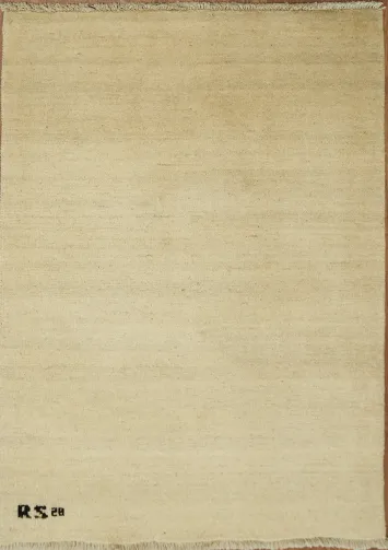 Modern Wool Gabbeh Oriental Accent Rug 3x4
