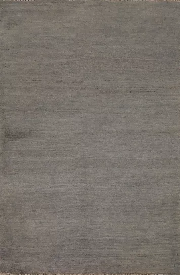 Handmade Gray Wool Gabbeh Oriental Foyer Rug 3x5