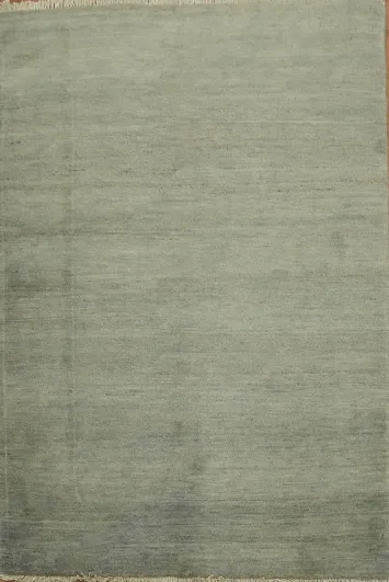 Handmade Gray Wool Gabbeh Oriental Foyer Rug 3x5