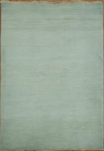 Blue & Green Wool Gabbeh Oriental Foyer Rug 3x5