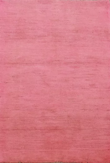 Modern Pink Wool Gabbeh Oriental Foyer Rug 3x5