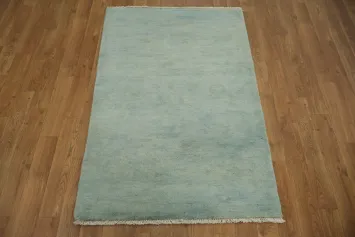 Modern Wool Gabbeh Oriental Accent Rug 3x4