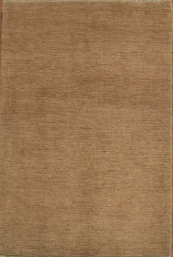 Light Brown Modern Wool Gabbeh Oriental Rug 3x5