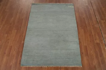 Blue Modern Wool Gabbeh Oriental Rug 3x5