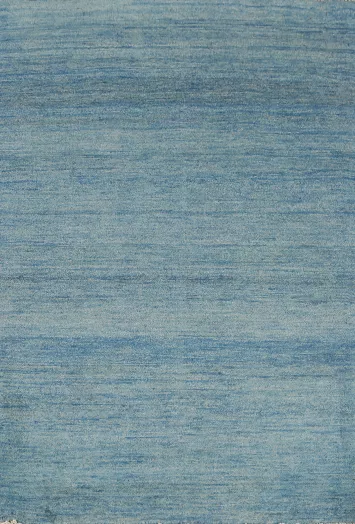 Striped Blue Modern Wool Gabbeh Oriental Rug 3x5