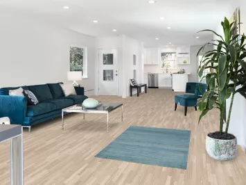 Striped Blue Modern Wool Gabbeh Oriental Rug 3x5