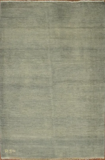 Gray Modern Wool Gabbeh Oriental Rug 3x5