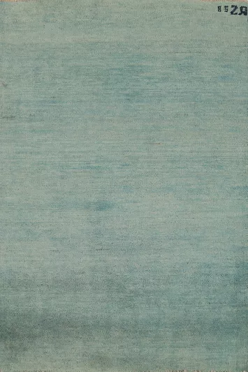 Green & Blue Gabbeh Modern Wool Foyer Rug 3x4