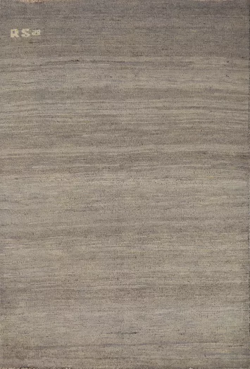 Striped Wool Gabbeh Modern Foyer Rug 3x4