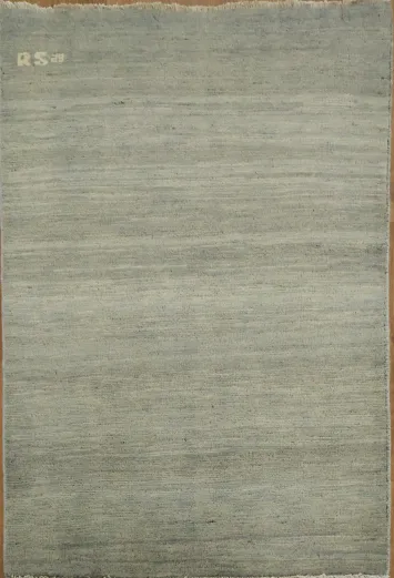 Striped Wool Gabbeh Modern Foyer Rug 3x4