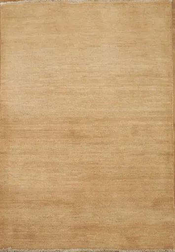 Light Brown Gabbeh Modern Wool Foyer Rug 3x4