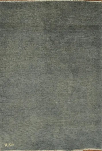 Gray Modern Wool Gabbeh Oriental Rug 3x5