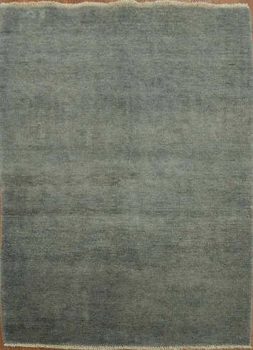 Modern Gray Wool Gabbeh Oriental Rug 3x5