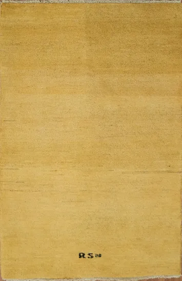 Modern Gabbeh Wool Rug 3x4
