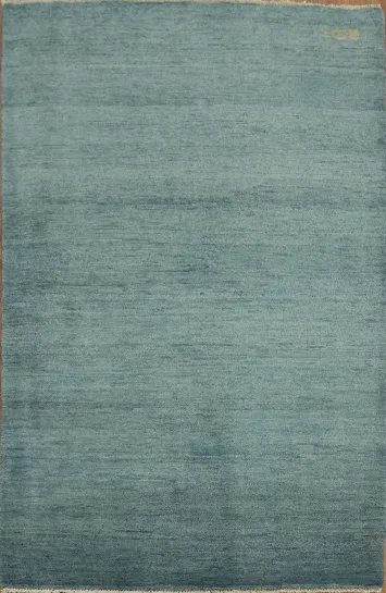 Blue Modern Wool Gabbeh Oriental Rug 3x5