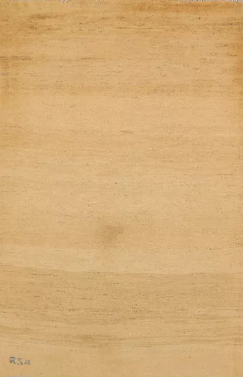 Yellow Modern Wool Gabbeh Oriental Rug 3x5