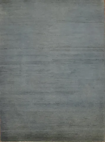 Gray Blue Wool Gabbeh Accent Modern Rug 4x5
