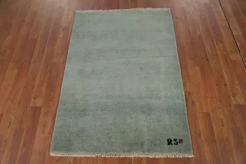 Handmade Gabbeh Modern Wool Foyer Rug 3x4