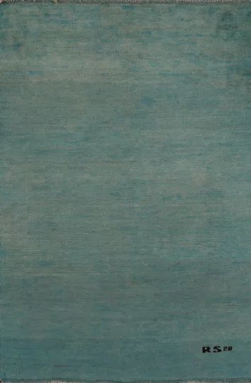 Handmade Wool Gabbeh Accent Modern Rug 4x5