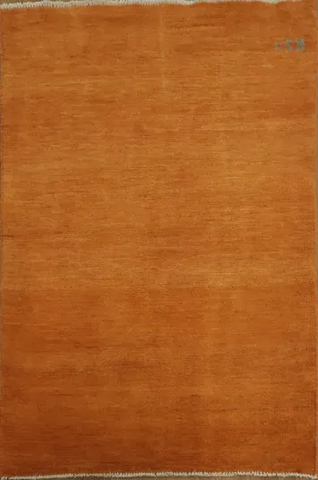 Modern Orange Gabbeh Oriental Rug 3x5