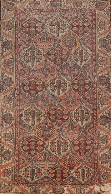 Garden Design Bakhtiari Persian Area Rug 5x10