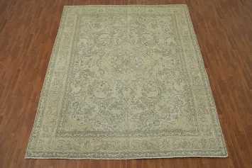 Floral Wool Tabriz Persian Area Rug 10x12