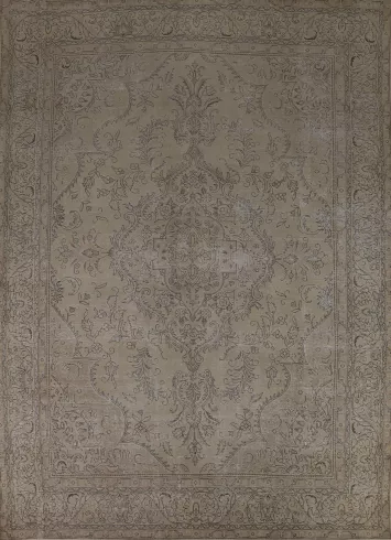 Vintage Wool Tabriz Persian Area Rug 10x12